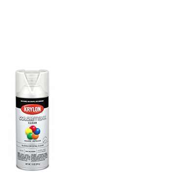 Krylon K05515007 COLORmaxx Acrylic Clear Finish for Indoor/Outdoor Use, Gloss Crystal Clear , 11 Ounce (Pack of 1)