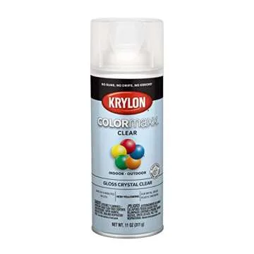 Krylon COLORmaxx Acrylic Clear Finish Gloss Spray Paint 11oz