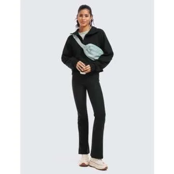 Cozy CRZ YOGA Fleece Lined Pullover Sweatshirt in Black