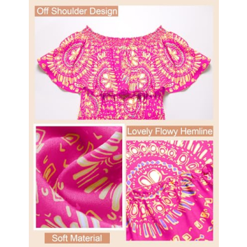 Prettywear Women's Floral Off Shoulder Midi Dress