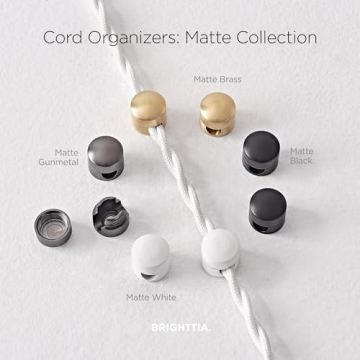 BRIGHTTIA Brass Cable Clips - Stylish Organizers