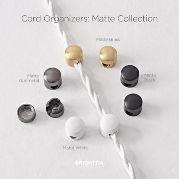 BRIGHTTIA Brass Cable Clips - Stylish Organizers