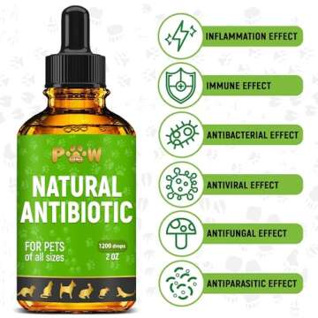 Dog Antibiotics in Drops | Herbal Сat Antibiotics for Infection | Help with Allergies, Itching, Cou...