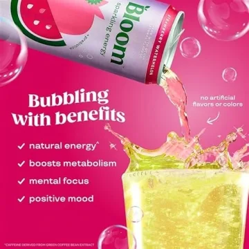 Bloom Nutrition Sparkling Energy Drink Variety Pack 12 Pack