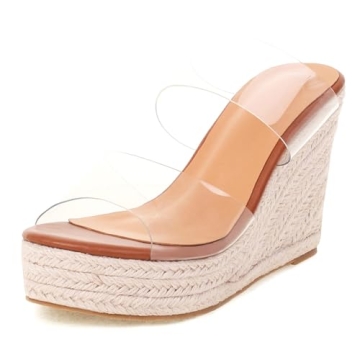Stylish VARECOLA Women Espadrille Wedge Sandals for Summer