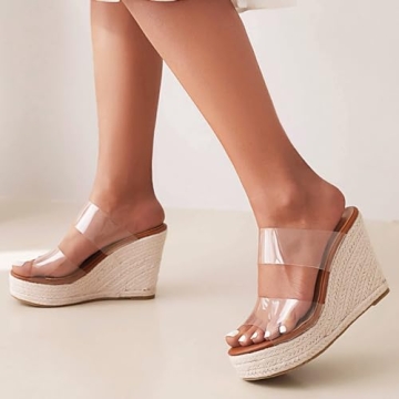 Stylish VARECOLA Women Espadrille Wedge Sandals for Summer