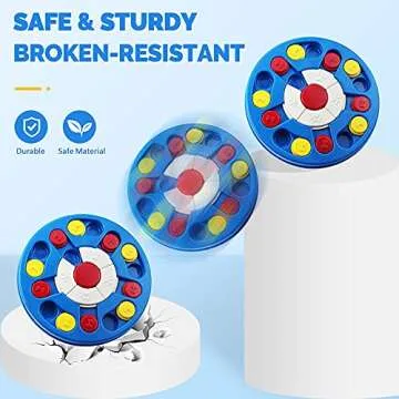 Joansan Dog Puzzle Toy, Interactive Dog Game, Mentally Stimulating Treat Dispenser for Large Dogs, Food Grade Material, Sequential Skills, Portable