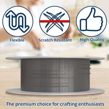 Soft Flex Kink Resistant Beading Wire - 0.10 Diameter 30 Ft