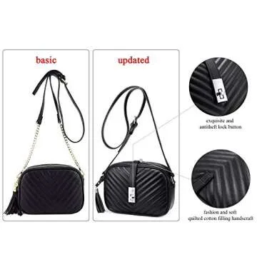 Realer Small Shoulder Bags PU Leather Side Purse Cross Body Purses for Women