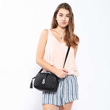 Realer Small Shoulder Bags PU Leather Side Purse Cross Body Purses for Women