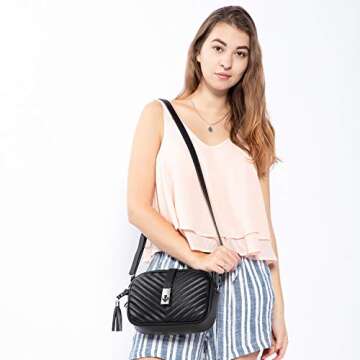 Realer Small Shoulder Bags PU Leather Side Purse Cross Body Purses for Women