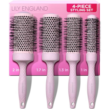 Lily England Round Blow Dry Brush Set - Perfect for Voluminous Blowouts