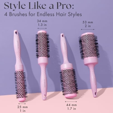 Lily England Round Blow Dry Brush Set - Perfect for Voluminous Blowouts