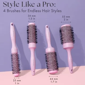 Lily England Round Blow Dry Brush Set - Perfect for Voluminous Blowouts