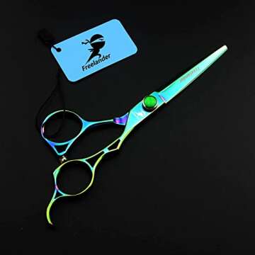 6.0 Inch Professional Japan 440C Hair Cutting Scissors - Salon Hair Blending/Thinning/Texturizing Sh...