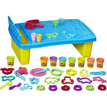 Play-Doh Kids Play Table with 8 Colors for Crafts