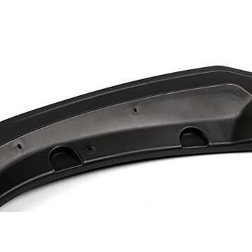 EPARTS 3 Pieces Style Unpainted Matt Black ABS Front Bumper Lip Spoiler Side Body Kit Trim Protection Compatible with 2017-2023 Tesla Model 3