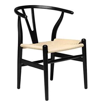 Elegant Hans Wegner Style Chair - Solid Wood Comfort