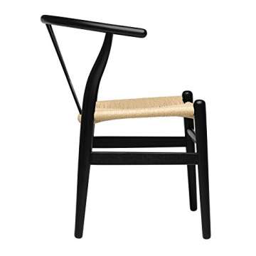 Elegant Hans Wegner Style Chair - Solid Wood Comfort