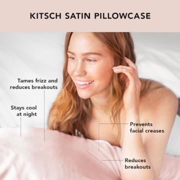 Kitsch Satin Pillowcase for Hair & Skin Cooling Luxury