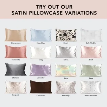 Kitsch Satin Pillowcase for Hair & Skin Cooling Luxury
