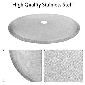 Boao 18 Packs French Press Replacement Cafetiere Filter Mesh Screen Coffee French Press Filters, 4 Inch Stainless Steel Reusable, for 8 Cup/ 34 OZ/ 1000 ml Coffee Tea Makers