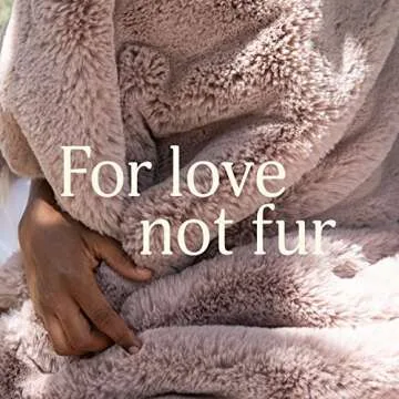 UnHide Marshmallow - Faux Fur Blanket - Heavy Weight, Extra Soft Blanket - Made from Recycled Materials - Machine Washable - Medium (60" x 80") - Rosy Baby