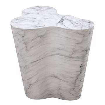 Tov Furniture 22" Modern Marble Side Table for Living Room