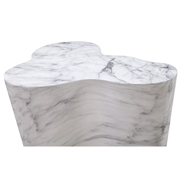 Tov Furniture 22" Modern Marble Side Table for Living Room