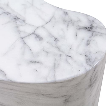 Tov Furniture 22" Modern Marble Side Table for Living Room