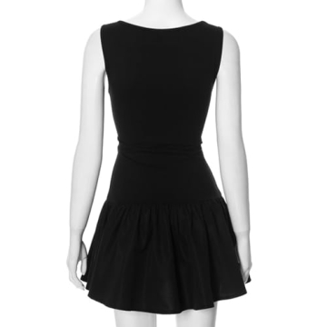 FWSAM Sexy Flared Ruffle Mini Dress for Summer Fun