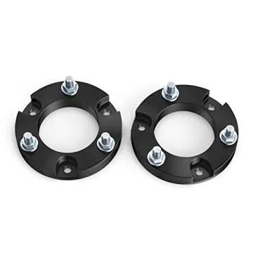 Front Suspension Lift Kit - 1.5 inch Lift - Compatible with 2005-2021 Toyota Tacoma (6-Lug), 2003-2021 4Runner, 2007-2014 FJ Cruiser (4WD) - Leveling Kit Strut Upper Top Aluminum Spacers Accessories