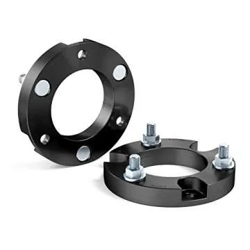 Front Suspension Lift Kit - 1.5 inch Lift - Compatible with 2005-2021 Toyota Tacoma (6-Lug), 2003-2021 4Runner, 2007-2014 FJ Cruiser (4WD) - Leveling Kit Strut Upper Top Aluminum Spacers Accessories