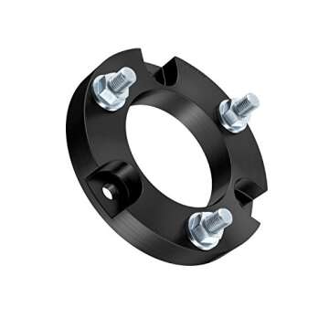 Front Suspension Lift Kit - 1.5 inch Lift - Compatible with 2005-2021 Toyota Tacoma (6-Lug), 2003-2021 4Runner, 2007-2014 FJ Cruiser (4WD) - Leveling Kit Strut Upper Top Aluminum Spacers Accessories