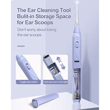 UANRNA Ear Wax Removal Tool with LED Light - Safe & Comfortable Ear Cleaning for All Ages