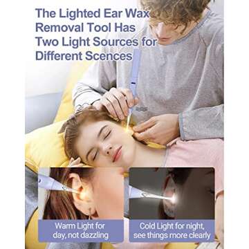 UANRNA Upgraded Ear Wax Removal Tool with Light