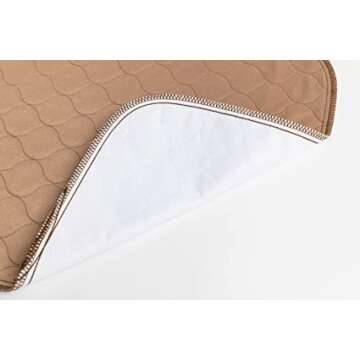 EZwhelp Reusable Dog Pee Pad, Waterproof Mat for Dogs and Puppies, 41"x41" w/ Grommets