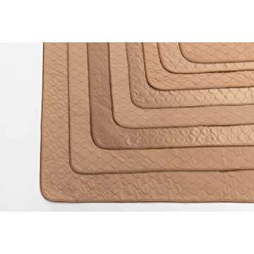 EZwhelp Reusable Dog Pee Pad, Waterproof Mat for Dogs and Puppies, 41"x41" w/ Grommets