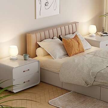 Kakanuo Touch Bedside Lamps Set of 2, Small Table Lamps for Bedroom, 3 Way Dimmable Nightstand Lamps...