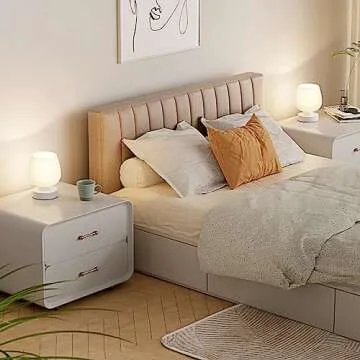 Kakanuo Touch Bedside Lamps Set of 2, Small Table Lamps for Bedroom, 3 Way Dimmable Nightstand Lamps...