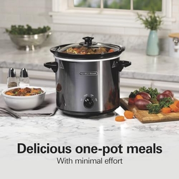 Hamilton Beach 4-Quart Slow Cooker: Compact & Effortless Cooking for Families