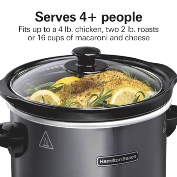 Hamilton Beach Compact 4-Quart Slow Cooker for Easy Meals