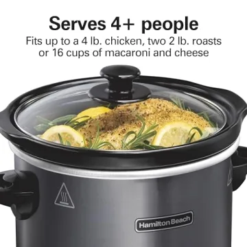 Hamilton Beach Compact 4-Quart Slow Cooker for Easy Meals