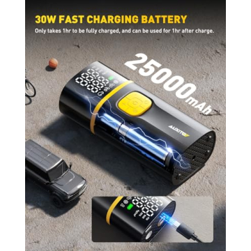 AUXITO A502 Tire Inflator with LED Light and Gauge