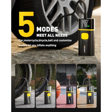 AUXITO A502 Tire Inflator with LED Light and Gauge