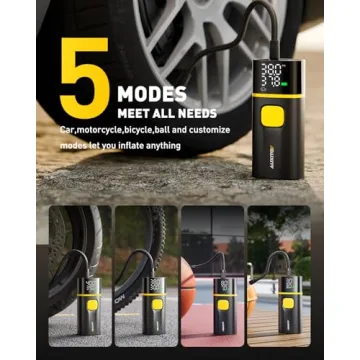 AUXITO A502 Tire Inflator with LED Light and Gauge