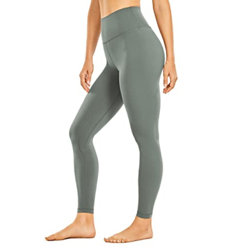 CRZ YOGA Womens Brushed Naked Feeling Workout Leggings 25" - High Waisted Gym Compression Tummy Cont...