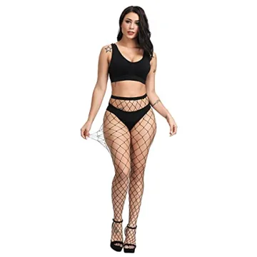High Waisted Fishnet Tights for Women - Sexy Style