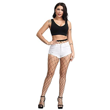 High Waisted Fishnet Tights for Women - Sexy Style