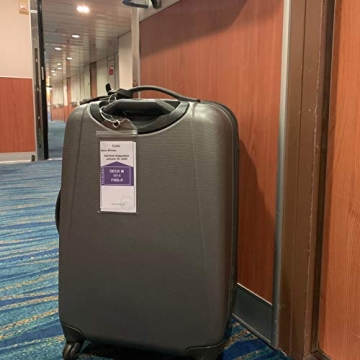 Waterproof Carnival Cruise Luggage Tag Holders 4 Pack